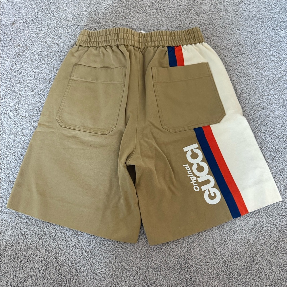 Gucci “Original Gucci” Print Cotton Shorts Size US XS / IT 44